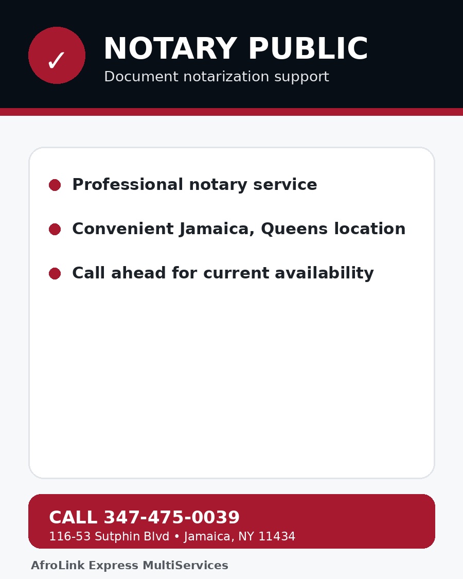 Notary Public flyer