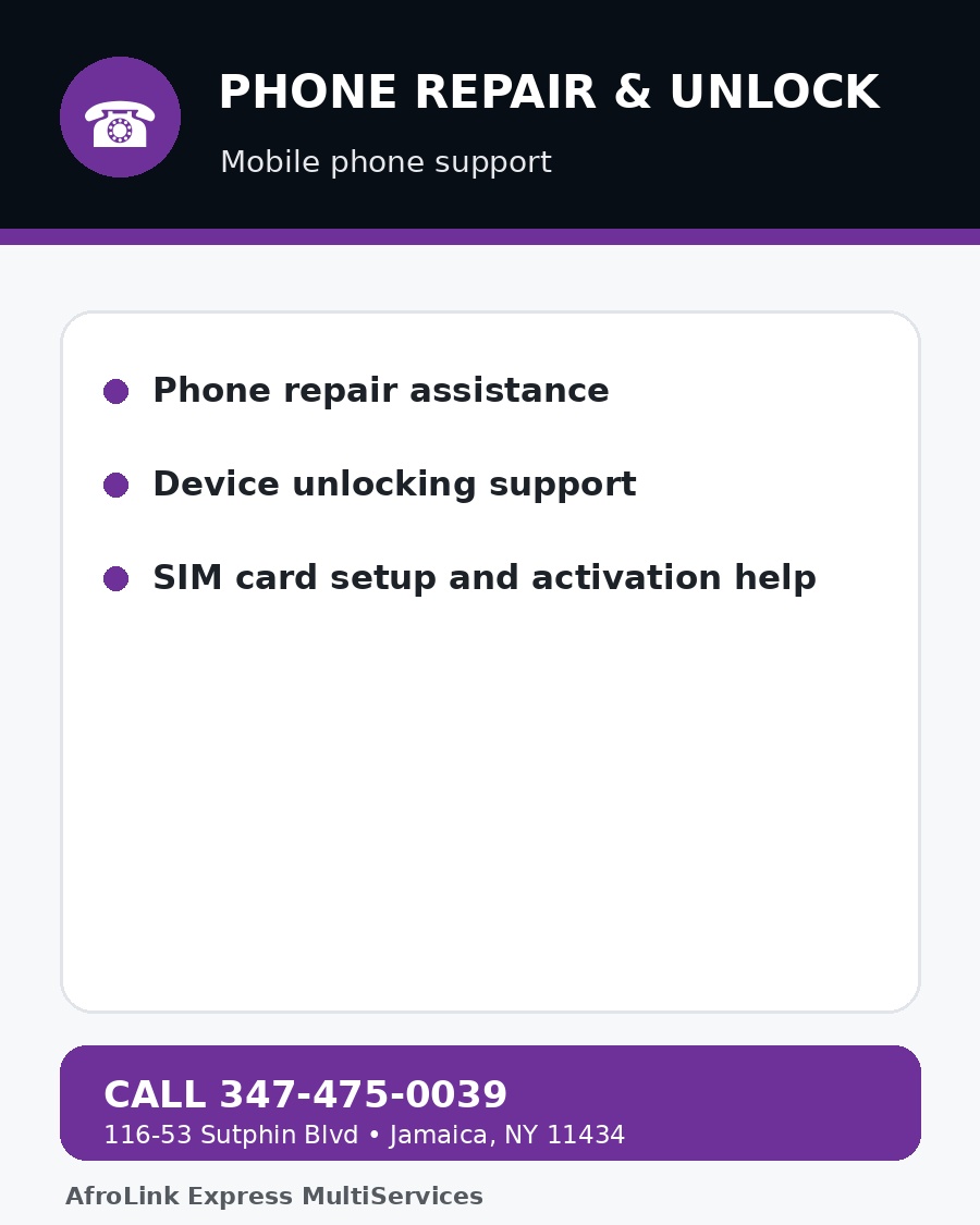 Phone Repair & Unlock flyer