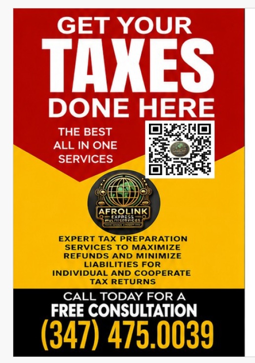Tax Preparation flyer